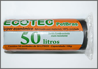 saco para lixo 50 litros super economico